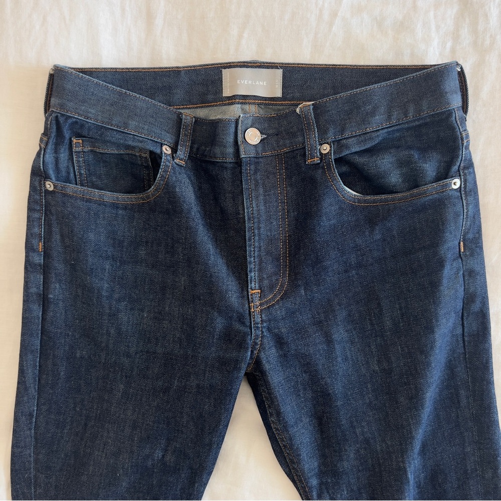 EVERLANE Men’s Dark Denim Blue Skinny Jeans 32 waist 32 length - Picture 9 of 10